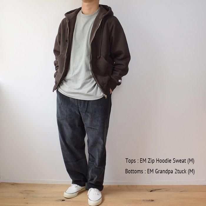 ENDS and MEANS】2024AW ZIP HOODIE SWEAT - Dark Chocolate -