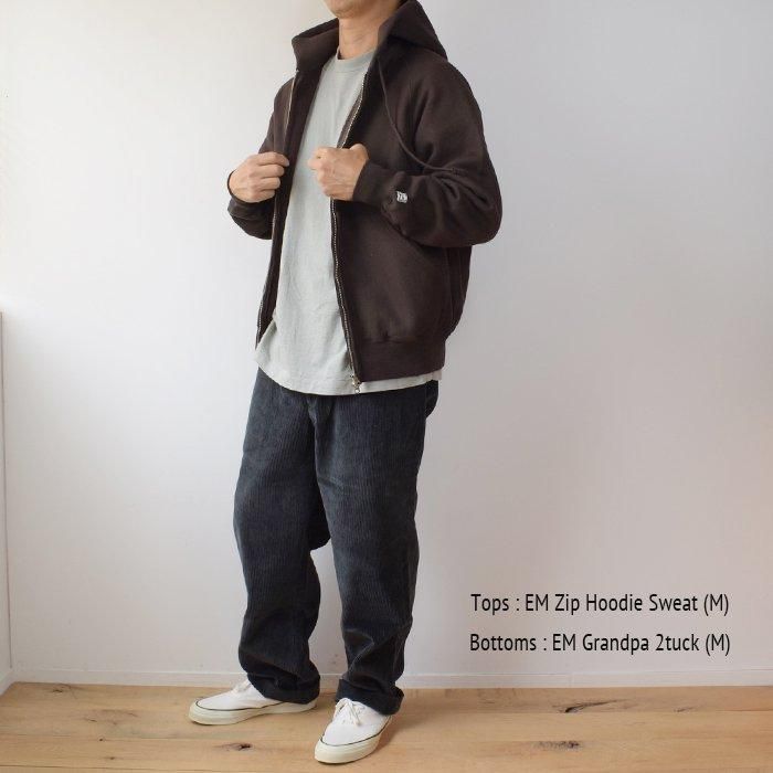 ENDS and MEANS】2024AW ZIP HOODIE SWEAT - Dark Chocolate - ENDS and MEANS】2024AW ZIP HOODIE SWEAT - Dark Chocolate -