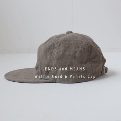 ENDS and MEANS2024AW Waffle Cord 6 Panels Cap - Khaki -