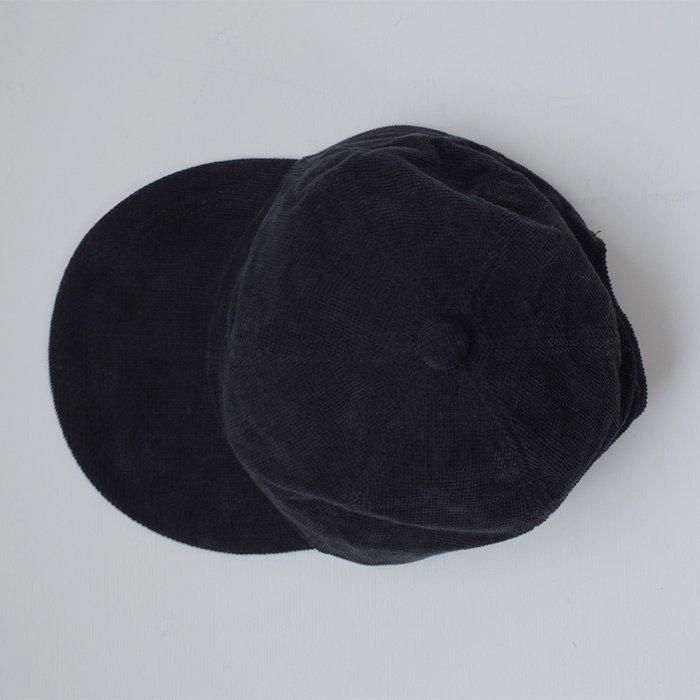 ENDS and MEANS】2024AW Waffle Cord 6 Panels Cap - Black -