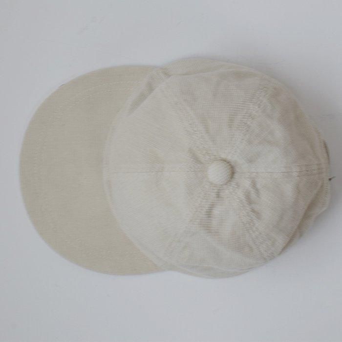ENDS and MEANS】2024AW Waffle Cord 6 Panels Cap - Ivory -