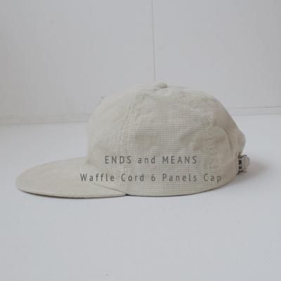 ENDS and MEANS2024AW Waffle Cord 6 Panels Cap - Ivory -