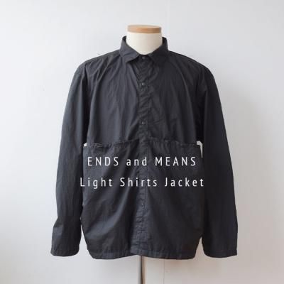 ENDS and MEANS2024AW Light Shirts Jacket    - Black -