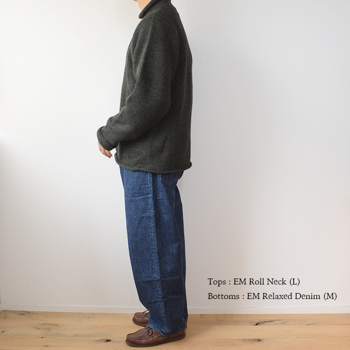 ENDS and MEANS】2024AW Roll Neck Knit - Mix Green - ENDS and MEANS】2024AW Roll Neck Knit - Mix Green -