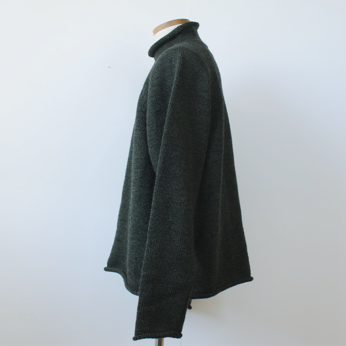 ENDS and MEANS】2024AW Roll Neck Knit - Mix Green - ENDS and MEANS】2024AW Roll Neck Knit - Mix Green -