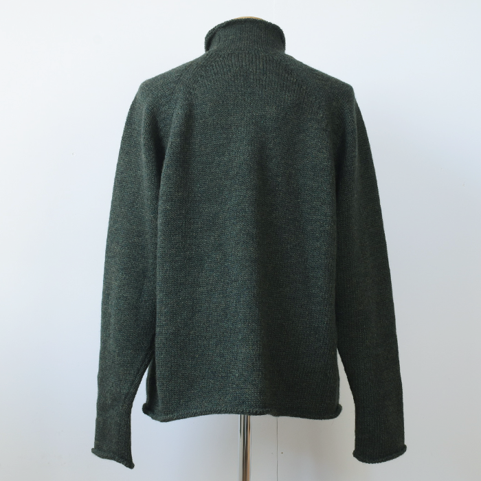 ENDS and MEANS】2024AW Roll Neck Knit - Mix Green - ENDS and MEANS】2024AW Roll Neck Knit - Mix Green -
