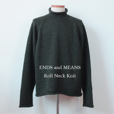 <img class='new_mark_img1' src='https://img.shop-pro.jp/img/new/icons14.gif' style='border:none;display:inline;margin:0px;padding:0px;width:auto;' />ENDS and MEANS2024AW Roll Neck Knit   - Mix Green -