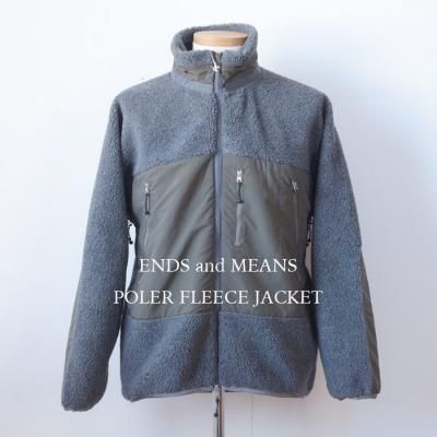 ENDS and MEANS 2024AW Poler Fleece Jacket   - Gray -