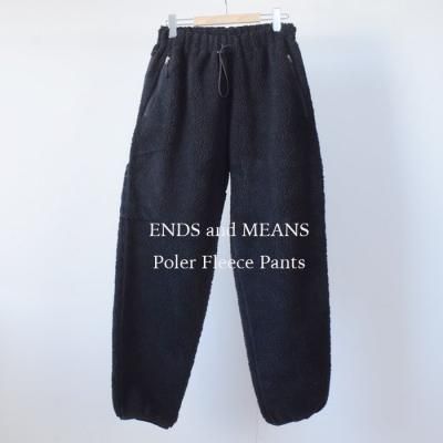 ENDS and MEANS 2024AW Poler Fleece Pants   - Black -