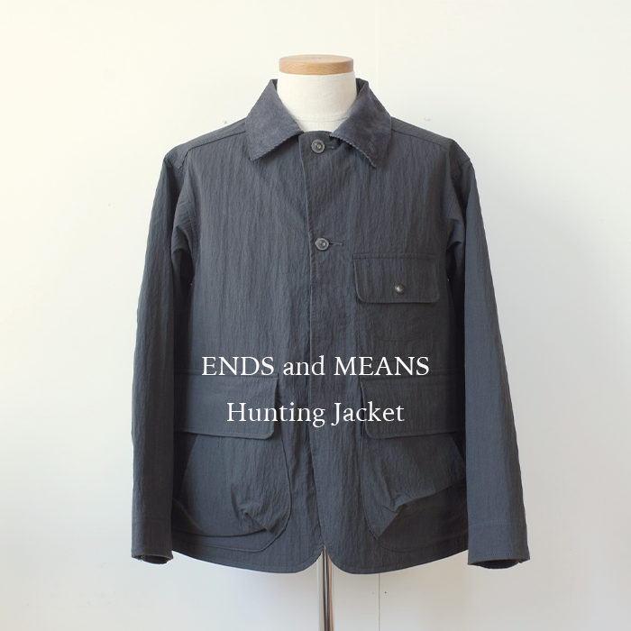 ENDS and MEANS】 2024AW HUNTING JACKET - Fade Black - ENDS and MEANS】 2024AW HUNTING JACKET - Fade Black -