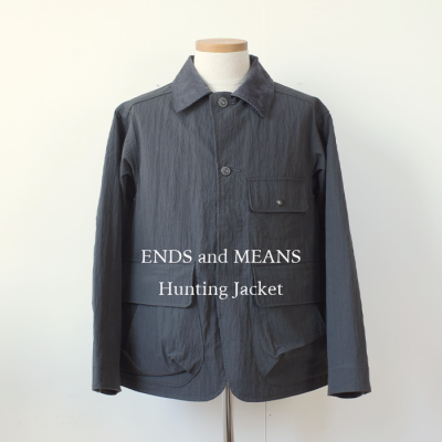 ENDS and MEANSHUNTING JACKET  - Fade Black -