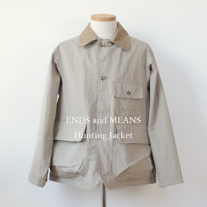 【ENDS and MEANS】 2024AW HUNTING JACKET - Sand Beige -