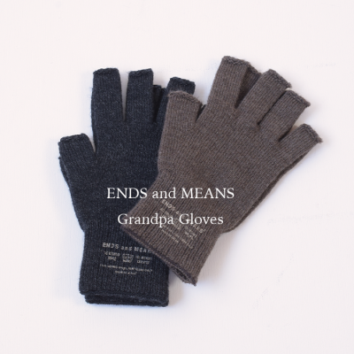 ENDS and MEANS2024AW Merino Wool Grandpa Gloves   - 2 Colors -