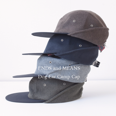 ENDS and MEANS2024AW Dog Ear Fleece Camp Cap - 4 Colors -
