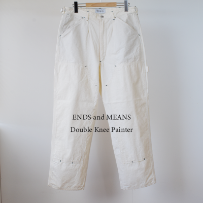 ENDS and MEANS2025SS DOUBLE KNEE PAINTER PANTS- Natural -