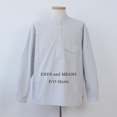 ENDS and MEANSP/O Shirts  - White Stripe -
