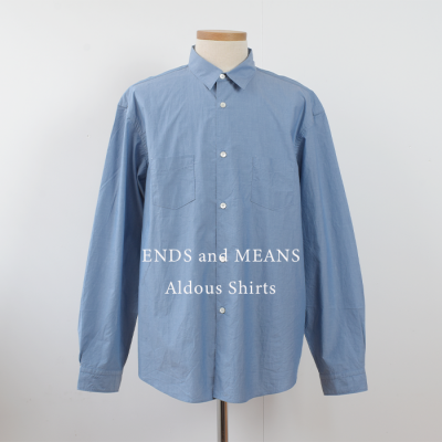 ENDS and MEANS2025SS Aldous Shirts   - Sax -