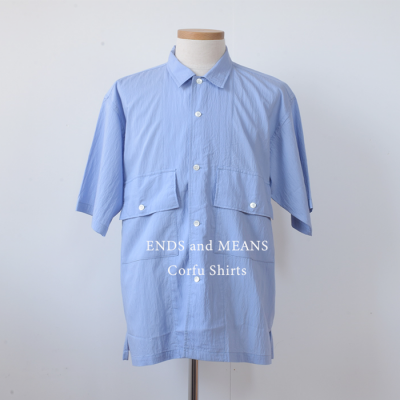 ENDS and MEANS2025SS  Corfu Shirts   - Sax -