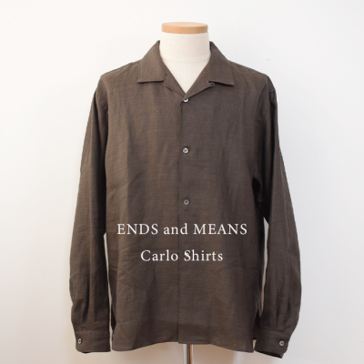 ENDS and MEANS2025SS  Carlo Shirts   - Dark Brown -