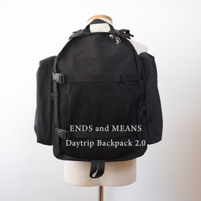 ENDS and MEANS2025SS  DAY TRIP BACKPACK Ver2.0 -Black-