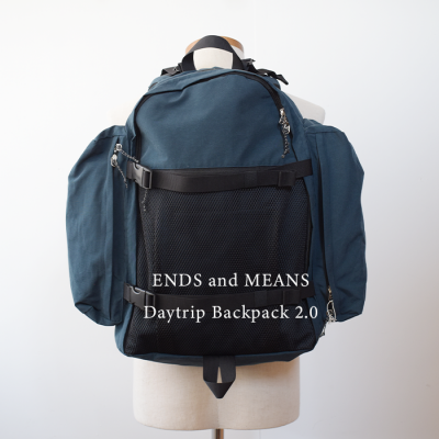 ENDS and MEANS2025SS  DAY TRIP BACKPACK Ver2.0 - Smoke Navy -