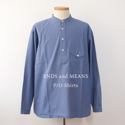 ENDS and MEANSP/O Shirts  - Blue Stripe -