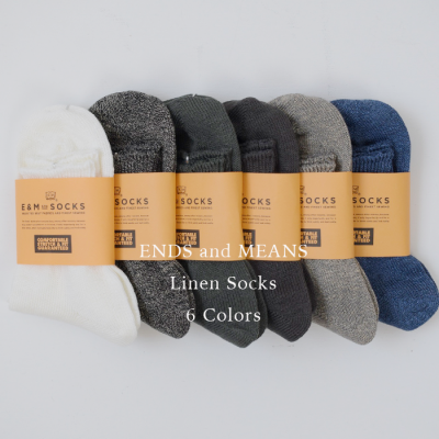 ENDS and MEANSLinen Socks2025SS-6 Colors-