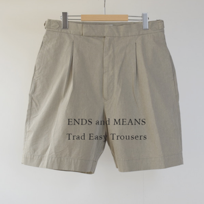 ENDS and MEANS 2025SS TRAD EASY SHORTS- Gray Khaki -