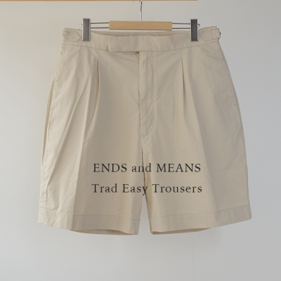 ENDS and MEANS 2025SS TRAD EASY SHORTS- Light Beige -