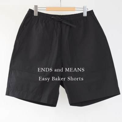 ENDS and MEANS2025SS Easy Baker Shorts- Black -