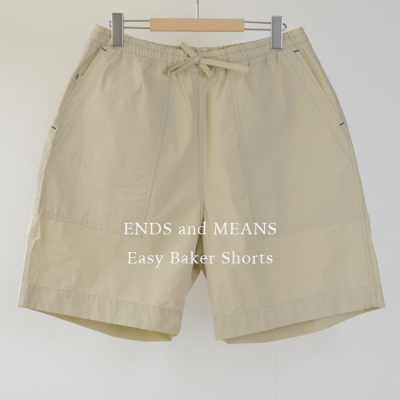 ENDS and MEANS2025SS Easy Baker Shorts- Light Beige -