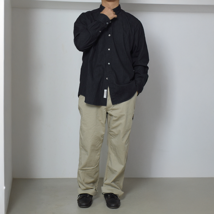ENDS and MEANS プルオーバーシャツ L ENDS AND MEANS(エンズアンドミーンズ) Nizza Shirtsプル