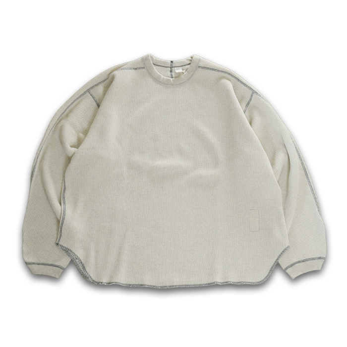 トップス ENDS and MEANS / Waffle Thermal L/S ENDS and MEANS】 Waffle Thermal LS TEE - Oatmeal -