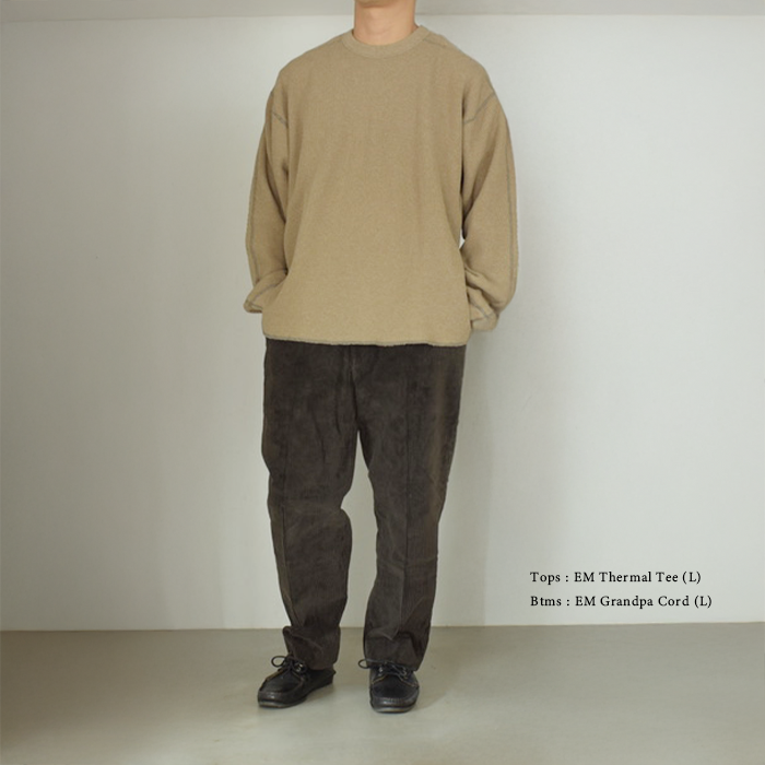 トップス ENDS and MEANS / Waffle Thermal L/S ENDS and MEANS / Waffle Themal L/S | iremono