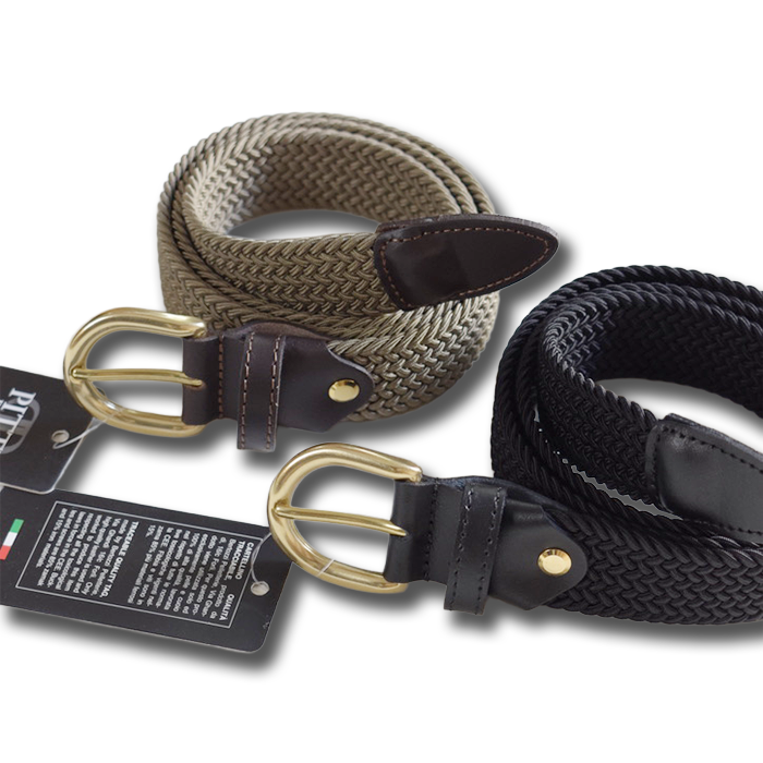 PITTI PELLEELASTIC STRECH BELT- 2 Colors -