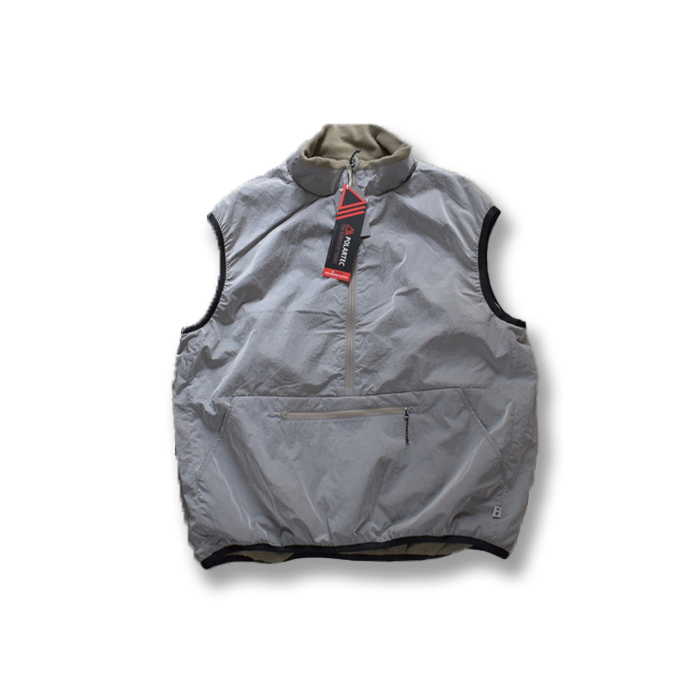 【ENDS and MEANS】 2025AW Reversible P/O Vest -Steel / Beige -