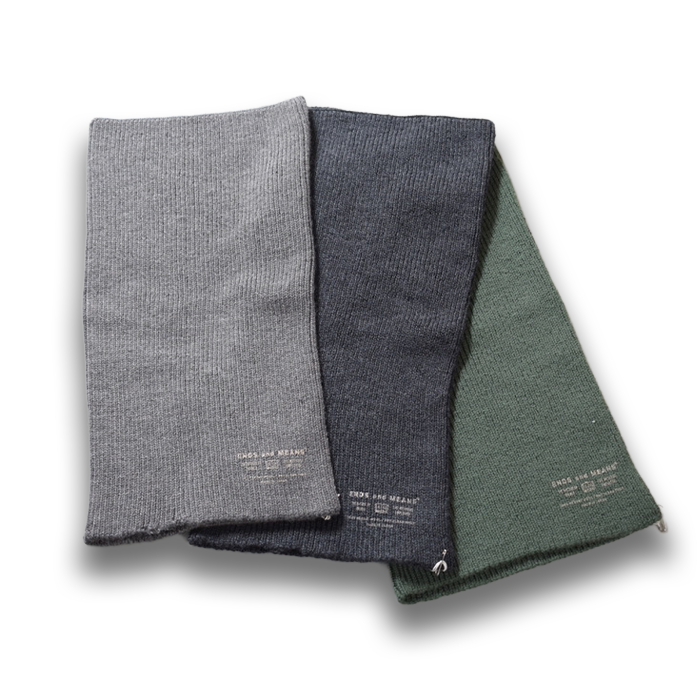 【ENDS and MEANS】2025AW Tube Neck Warmer - 3 Colors -