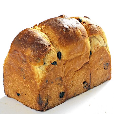 小麦粉に対する重量比でレーズン％入りの人気のぶどう食パン!!