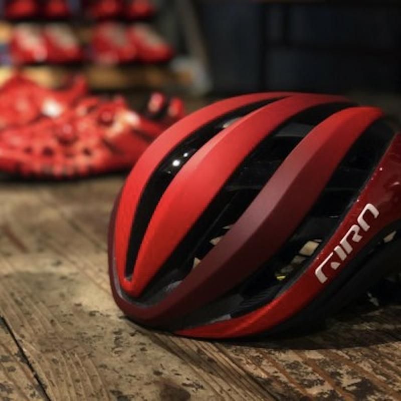 【GIRO/ジロ】AETHER SPHERICAL AF(アジアンフィット) Matte Red / Dark Red Fade