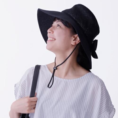 カブリナ ワイドリボンハット UVカット99% おしゃれで涼しい カブリナ ワイドリボンハット UVカット99% おしゃれで涼しい
