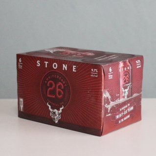 ストーン　26周年　インペリアルIPA　6本パック　箱入り（Stone Brewing 26th Anniversary Imperial IPA 6PK）