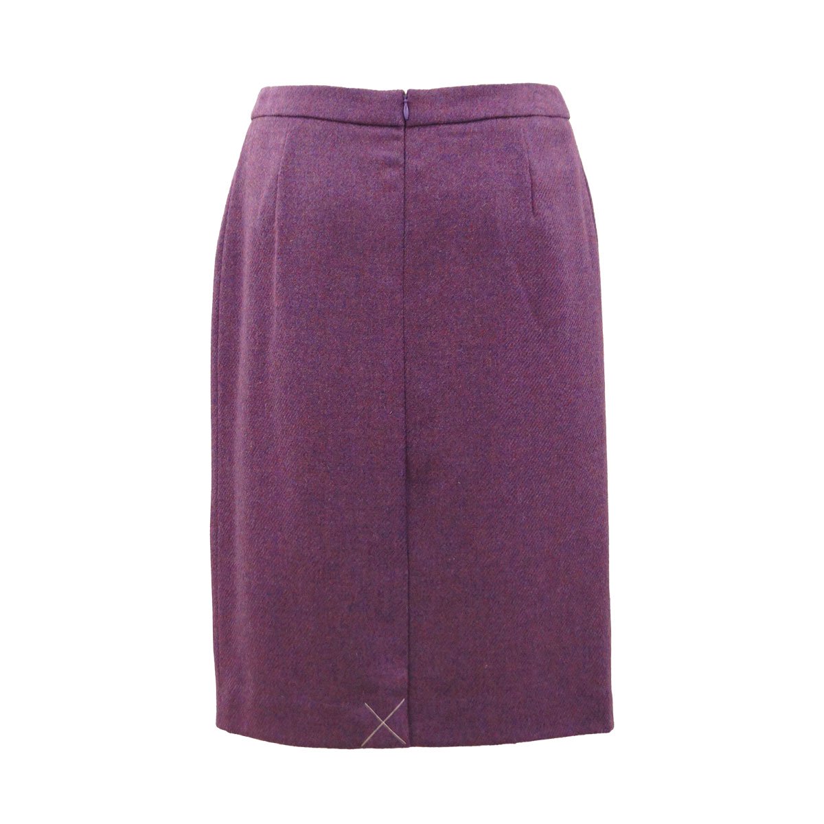 ウールスカート　紫　Lサイズ　（株）三紫　あ522