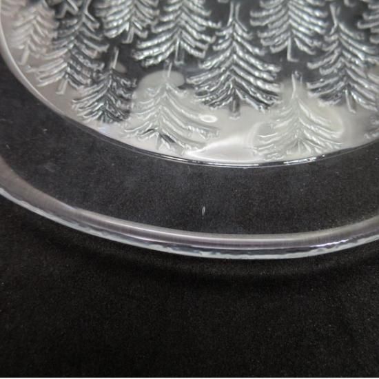 ヴィンテージ  Kuusi ガラスプレート　(30cm) iittala kuusi glass plate 30cm | retro number