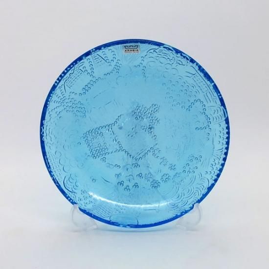 NUUTAJARVI/ARABIA Fauna/ファウナ プレート ブルー Φ15cm (4