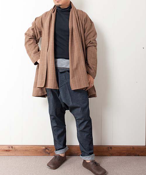 セール(SALE) ｜メンズ ストールカラーデザインジャケット 羽織 ロング 