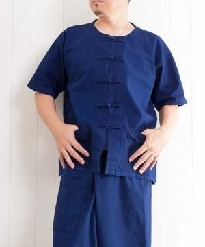 メンズ 藍染め木綿服 モーホーム タイの農民服 タイ作務衣 Monkeybanana メンズ 藍染め木綿服 モーホーム タイの農民服 タイ作務衣 Monkeybanana