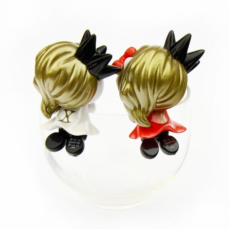 web限定》コップのフチのyoshikitty2個セット・パールホワイト web限定》コップのフチのyoshikitty2個セット・パールホワイト