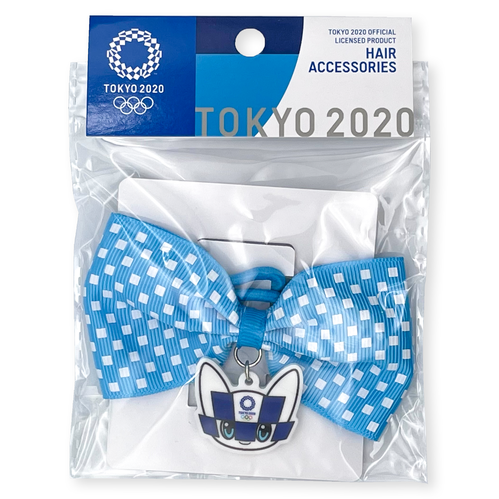 東京パラリンピック競技大会 公式ライセンス商品 東京オリンピックマスコットパーツ付リボンヘアゴム
