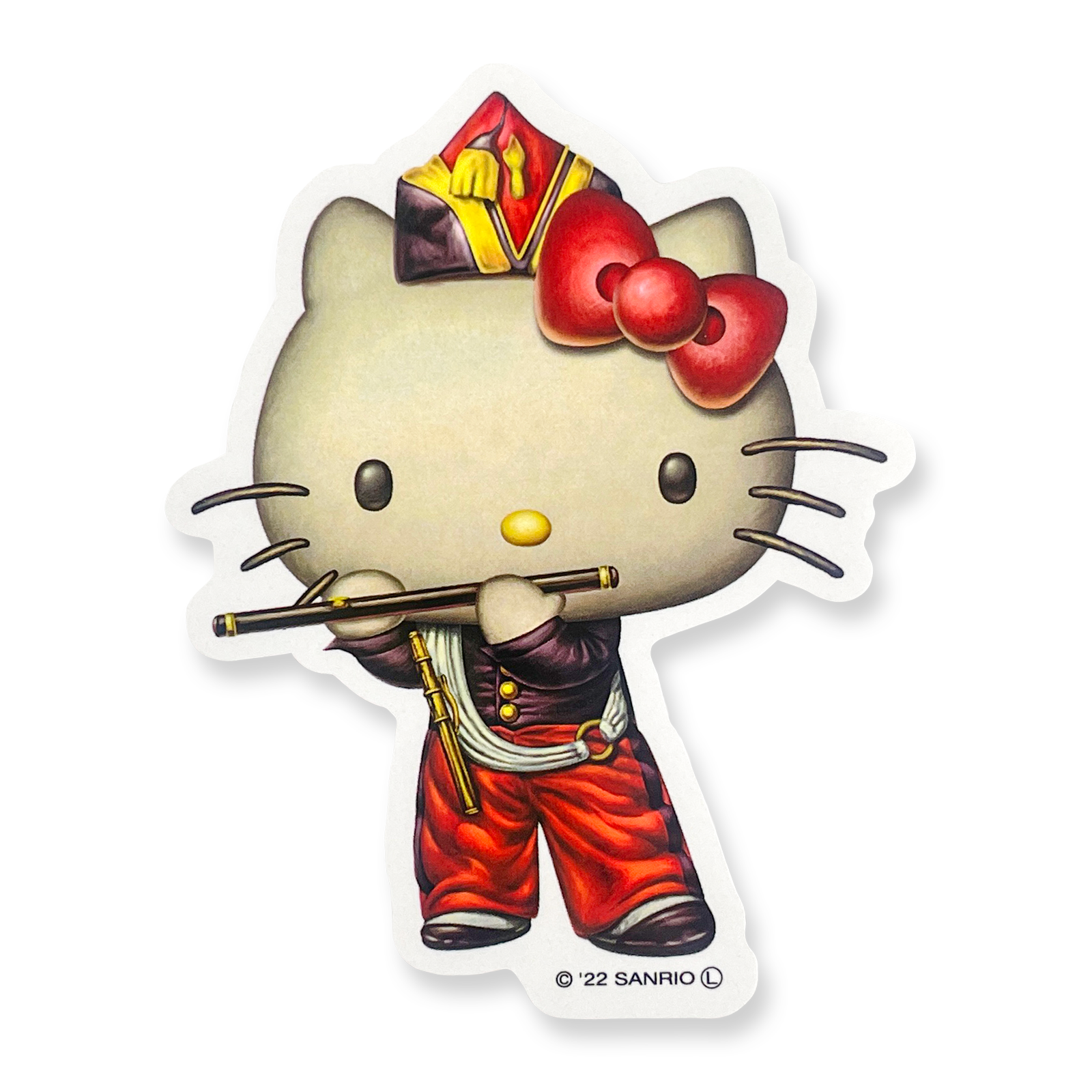 アートハローキティ ステッカー・笛を吹く少年/あすなろ舎WEB SHOP