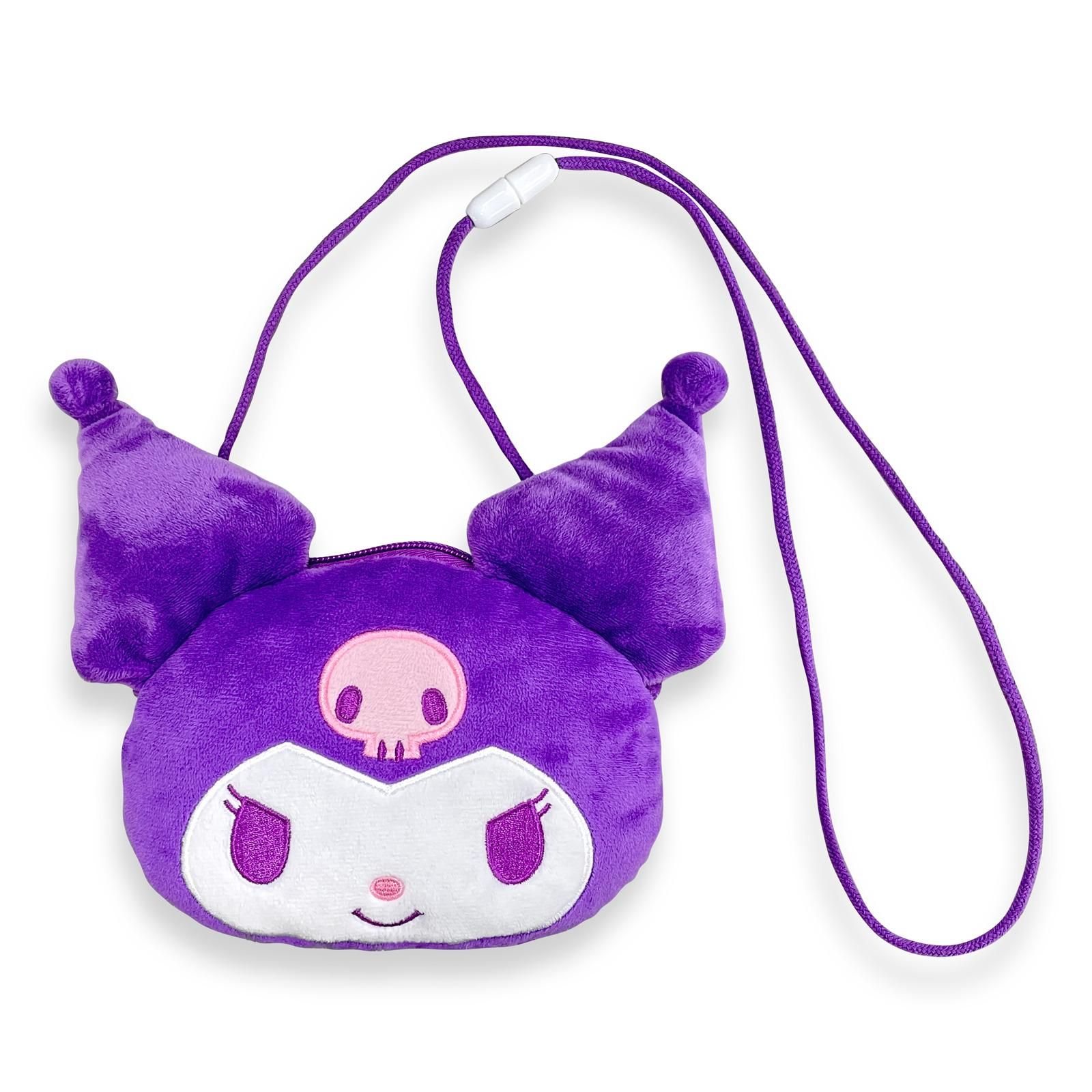 クロミ フェイスひも付きポーチ/あすなろ舎WEB SHOP 新品 サンリオ クロミ ぬいぐるみ キーホルダー クロミちゃん ポーチ